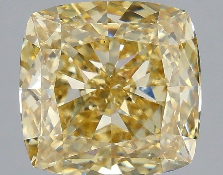 Loose Diamond - CUSHION MODIFIED 3.02ct Fancy Intense Yellow VS1: Loose Diamond - CUSHION MODIFIED 3.02ct Fancy Intense Yellow VS1 Source: This is a real non-mined Diamond that has been grown in a lab Shape: CUSHION MODIFIED Carats: 3.02 Color: Fancy Intense Yellow 