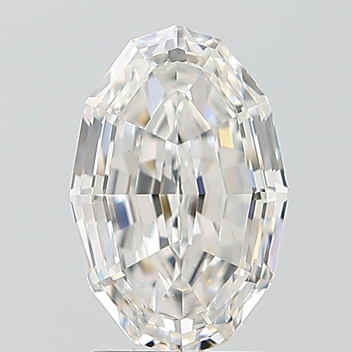 Loose Diamond - OVAL STEP CUT 2.11ct E VVS2: Loose Diamond - OVAL STEP CUT 2.11ct E VVS2 Source: This is a real non-mined Diamond that has been grown in a lab Shape: OVAL STEP CUT Carats: 2.11 Color: E Clarity: VVS2 Certification: IGI Condition: