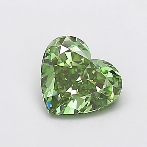 Loose Diamond - HEART 1.03ct Fancy Vivid Green VS1: Loose Diamond - HEART 1.03ct Fancy Vivid Green VS1 Source: This is a real non-mined Diamond that has been grown in a lab Shape: HEART Carats: 1.03 Color: Fancy Vivid Green Certification: IGI Video: