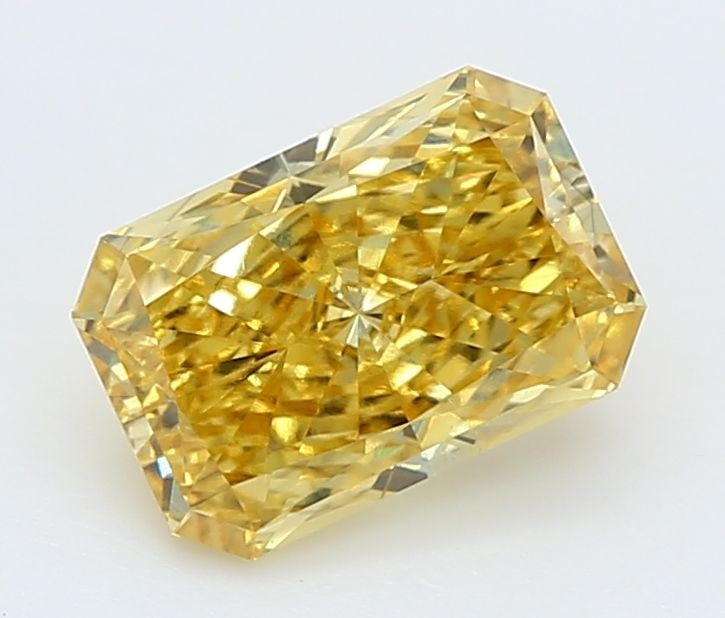 Loose Diamond - RADIANT 1.59ct Fancy Vivid Yellow VS2: Loose Diamond - RADIANT 1.59ct Fancy Vivid Yellow VS2 Source: This is a real non-mined Diamond that has been grown in a lab Shape: RADIANT Carats: 1.59 Color: Fancy Vivid Yellow Certification: IGI Vid