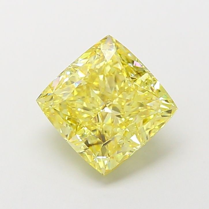 Loose Diamond - CUSHION MODIFIED 3.05ct Fancy Intense Yellow VS2: Loose Diamond - CUSHION MODIFIED 3.05ct Fancy Intense Yellow VS2 Source: This is a real non-mined Diamond that has been grown in a lab Shape: CUSHION MODIFIED Carats: 3.05 Color: Fancy Intense Yellow 