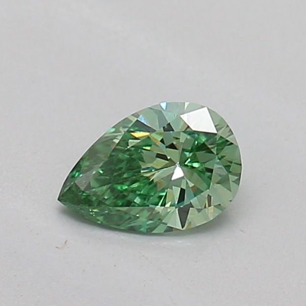 Loose Diamond - PEAR 0.2ct Fancy Vivid Green VS1: Loose Diamond - PEAR 0.2ct Fancy Vivid Green VS1 Source: This is a real non-mined Diamond that has been grown in a lab Shape: PEAR Carats: 0.2 Color: Fancy Vivid Green Certification: IGI Video: