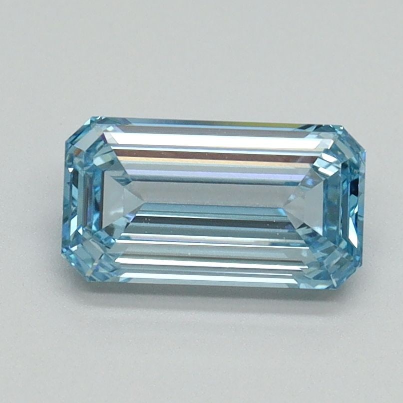 Loose Diamond - EMERALD 1.03ct Fancy Intense Blue VVS2: Loose Diamond - EMERALD 1.03ct Fancy Intense Blue VVS2 Source: This is a real non-mined Diamond that has been grown in a lab Shape: EMERALD Carats: 1.03 Color: Fancy Intense Blue Certification: IGI Vi