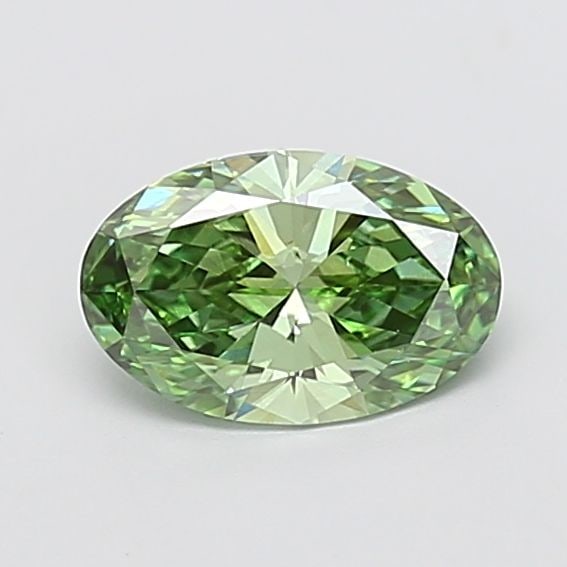 Loose Diamond - OVAL 1.09ct Fancy Vivid Green VVS2: Loose Diamond - OVAL 1.09ct Fancy Vivid Green VVS2 Source: This is a real non-mined Diamond that has been grown in a lab Shape: OVAL Carats: 1.09 Color: Fancy Vivid Green Certification: IGI Video: