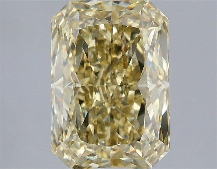 Loose Diamond - RADIANT 2.59ct Fancy Gray Yellow VS2: Loose Diamond - RADIANT 2.59ct Fancy Gray Yellow VS2 Source: This is a real non-mined Diamond that has been grown in a lab Shape: RADIANT Carats: 2.59 Color: Fancy Gray Yellow Certification: IGI Video