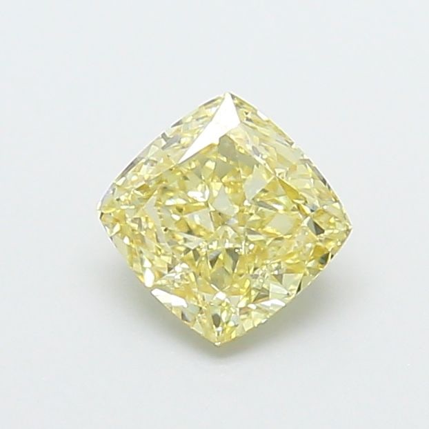 Loose Diamond - CUSHION MODIFIED 1.09ct Fancy Yellow VS2: Loose Diamond - CUSHION MODIFIED 1.09ct Fancy Yellow VS2 Source: This is a real non-mined Diamond that has been grown in a lab Shape: CUSHION MODIFIED Carats: 1.09 Color: Fancy Yellow Certification: I