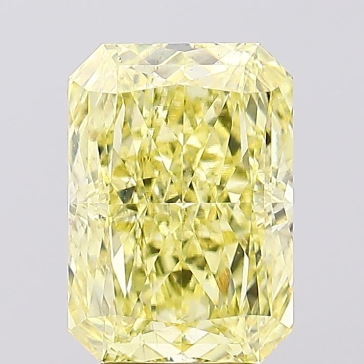 Loose Diamond - RADIANT 4.13ct Fancy Intense Yellow SI1: Loose Diamond - RADIANT 4.13ct Fancy Intense Yellow SI1 Source: This is a real non-mined Diamond that has been grown in a lab Shape: RADIANT Carats: 4.13 Color: Fancy Intense Yellow Certification: IGI