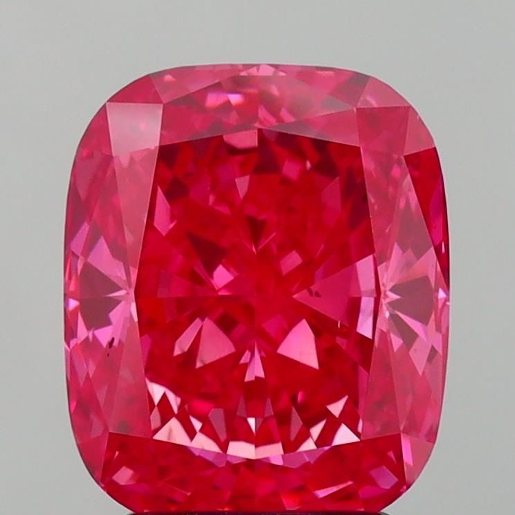 Loose Diamond - CUSHION MODIFIED 2.86ct Fancy Vivid Pink VS2: Loose Diamond - CUSHION MODIFIED 2.86ct Fancy Vivid Pink VS2 Source: This is a real non-mined Diamond that has been grown in a lab Shape: CUSHION MODIFIED Carats: 2.86 Color: Fancy Vivid Pink Certific
