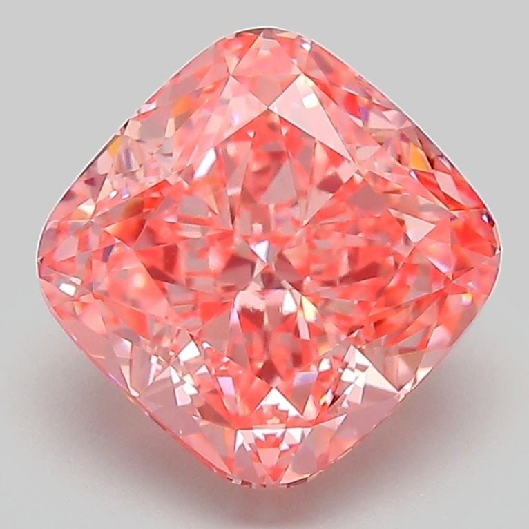 Loose Diamond - CUSHION MODIFIED 3.1ct Fancy Vivid Pink VVS2: Loose Diamond - CUSHION MODIFIED 3.1ct Fancy Vivid Pink VVS2 Source: This is a real non-mined Diamond that has been grown in a lab Shape: CUSHION MODIFIED Carats: 3.1 Color: Fancy Vivid Pink Certifica