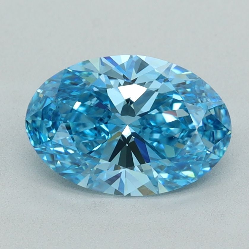 Loose Diamond - OVAL 1.56ct Fancy Vivid Blue VVS1: Loose Diamond - OVAL 1.56ct Fancy Vivid Blue VVS1 Source: This is a real non-mined Diamond that has been grown in a lab Shape: OVAL Carats: 1.56 Color: Fancy Vivid Blue Certification: IGI Video:
