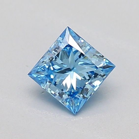 Loose Diamond - PRINCESS 0.26ct Fancy Vivid Blue VS1: Loose Diamond - PRINCESS 0.26ct Fancy Vivid Blue VS1 Source: This is a real non-mined Diamond that has been grown in a lab Shape: PRINCESS Carats: 0.26 Color: Fancy Vivid Blue Certification: IGI PLEAS