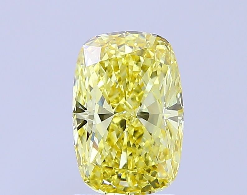 Loose Diamond - CUSHION MODIFIED 2.23ct Fancy Vivid Yellow VS1: Loose Diamond - CUSHION MODIFIED 2.23ct Fancy Vivid Yellow VS1 Source: This is a real non-mined Diamond that has been grown in a lab Shape: CUSHION MODIFIED Carats: 2.23 Color: Fancy Vivid Yellow Cert