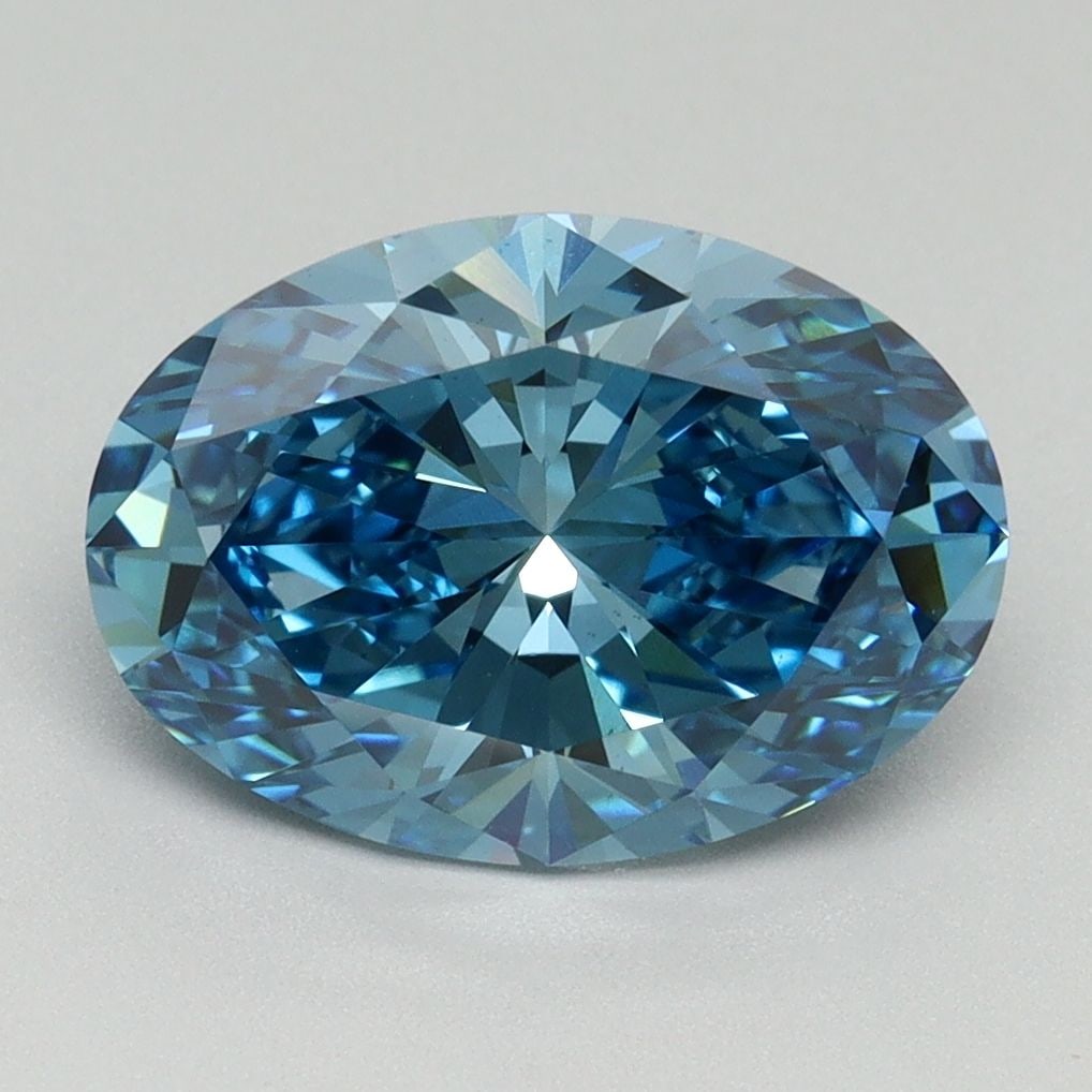 Loose Diamond - OVAL 3.17ct Fancy Vivid Blue VS1: Loose Diamond - OVAL 3.17ct Fancy Vivid Blue VS1 Source: This is a real non-mined Diamond that has been grown in a lab Shape: OVAL Carats: 3.17 Color: Fancy Vivid Blue Certification: IGI Video: