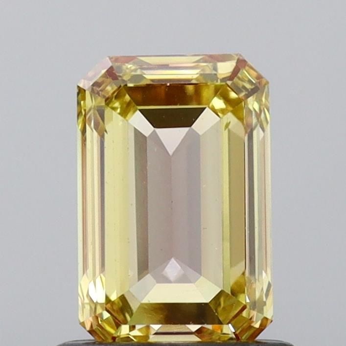 Loose Diamond - EMERALD 1.07ct Fancy Vivid Yellow VS2: Loose Diamond - EMERALD 1.07ct Fancy Vivid Yellow VS2 Source: This is a real non-mined Diamond that has been grown in a lab Shape: EMERALD Carats: 1.07 Color: Fancy Vivid Yellow Certification: NONE Vi