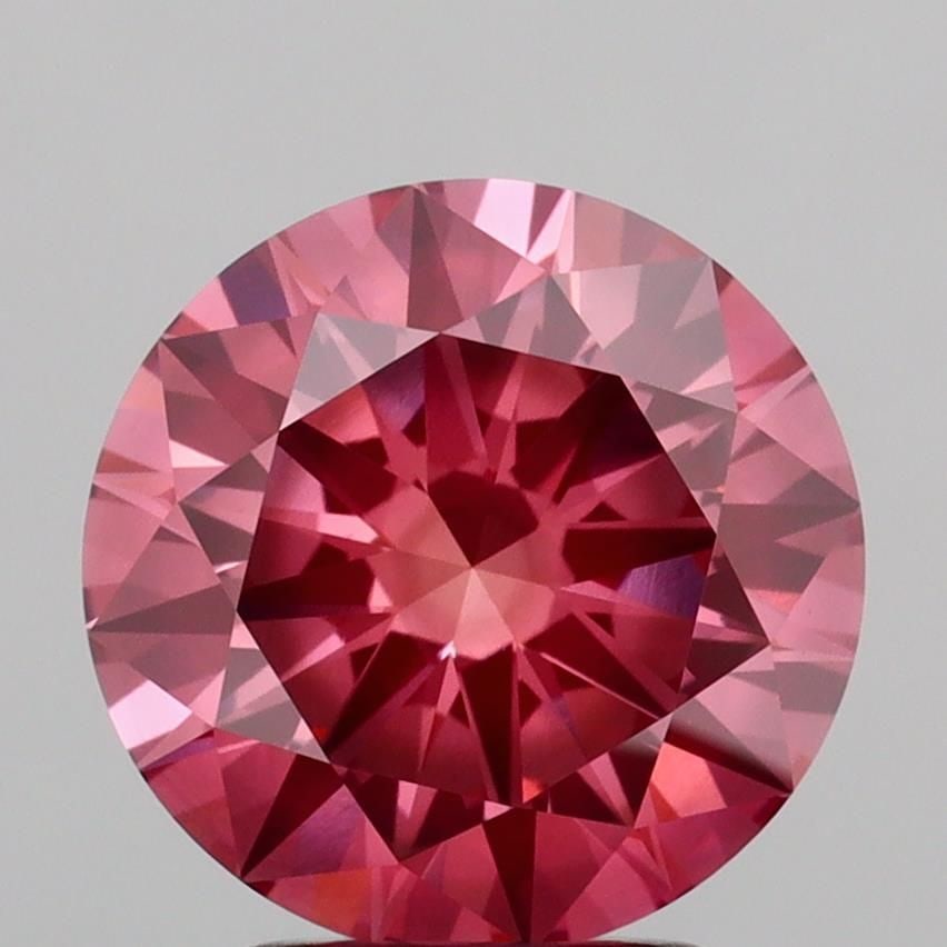 Loose Diamond - ROUND 3.06ct Fancy Vivid Pink VS1: Loose Diamond - ROUND 3.06ct Fancy Vivid Pink VS1 Source: This is a real non-mined Diamond that has been grown in a lab Shape: ROUND Carats: 3.06 Color: Fancy Vivid Pink Certification: IGI Video: