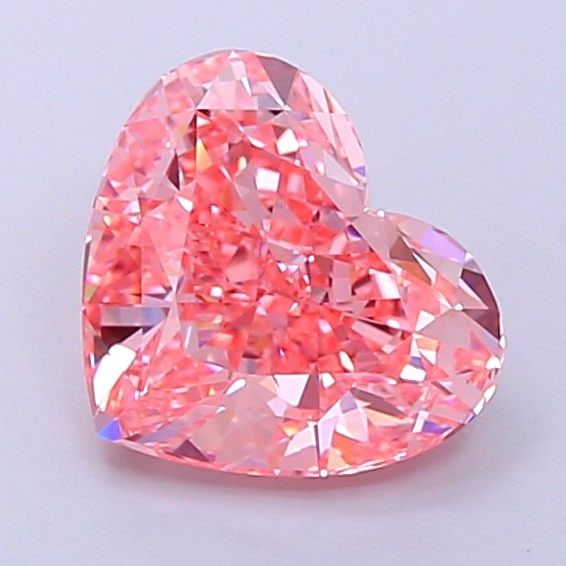 Loose Diamond - HEART 3.28ct Fancy Vivid Pink VS1: Loose Diamond - HEART 3.28ct Fancy Vivid Pink VS1 Source: This is a real non-mined Diamond that has been grown in a lab Shape: HEART Carats: 3.28 Color: Fancy Vivid Pink Certification: IGI Video: