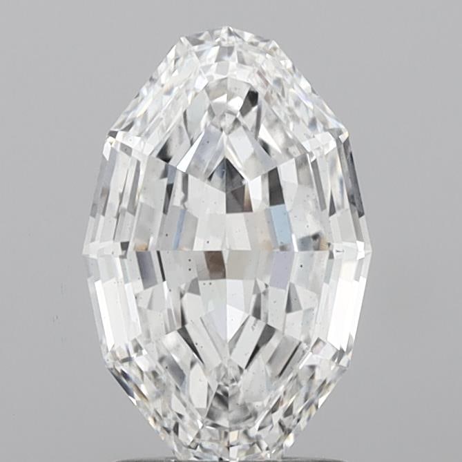 Loose Diamond - STEP OVAL 2ct E VS2: Loose Diamond - STEP OVAL 2ct E VS2 Source: This is a real non-mined Diamond that has been grown in a lab Shape: STEP OVAL Carats: 2 Color: E Clarity: VS2 Certification: IGI Condition: Pre-Owned PLEAS