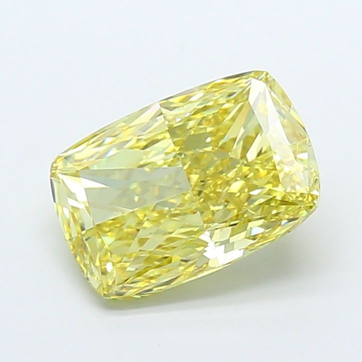 Loose Diamond - CUSHION MODIFIED 4.01ct Fancy Intense Yellow VS1: Loose Diamond - CUSHION MODIFIED 4.01ct Fancy Intense Yellow VS1 Source: This is a real non-mined Diamond that has been grown in a lab Shape: CUSHION MODIFIED Carats: 4.01 Color: Fancy Intense Yellow 