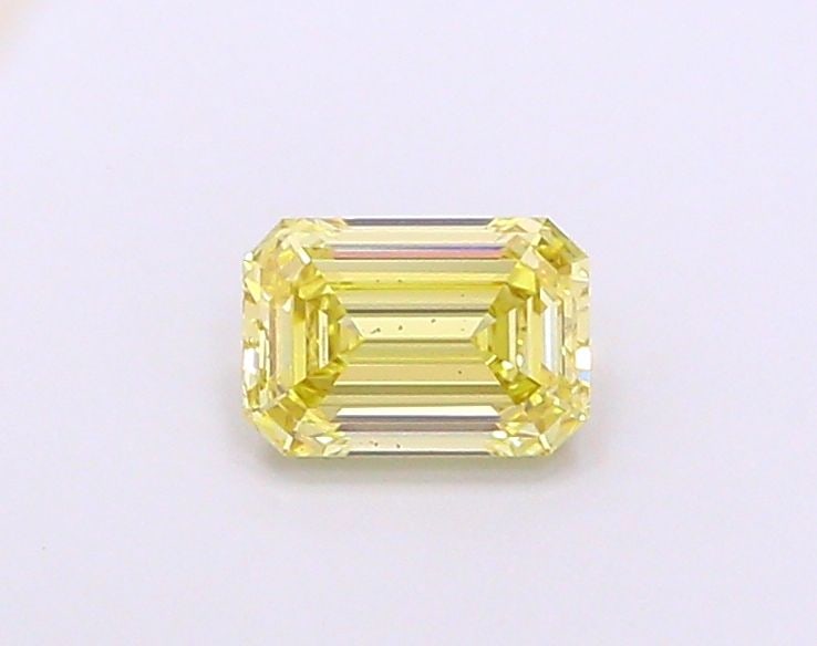 Loose Diamond - EMERALD 1.1ct Fancy Yellow VS1: Loose Diamond - EMERALD 1.1ct Fancy Yellow VS1 Source: This is a real non-mined Diamond that has been grown in a lab Shape: EMERALD Carats: 1.1 Color: Fancy Yellow Certification: IGI Video: Video