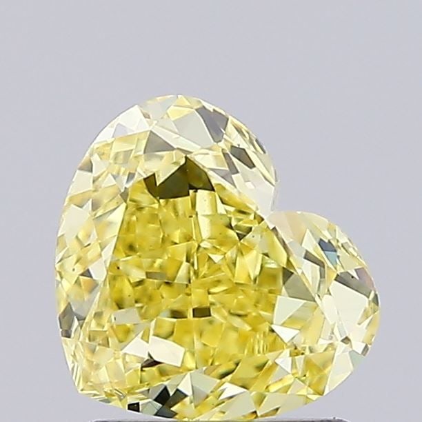 Loose Diamond - HEART 1.5ct Fancy Intense Yellow VVS2: Loose Diamond - HEART 1.5ct Fancy Intense Yellow VVS2 Source: This is a real non-mined Diamond that has been grown in a lab Shape: HEART Carats: 1.5 Color: Fancy Intense Yellow Certification: IGI