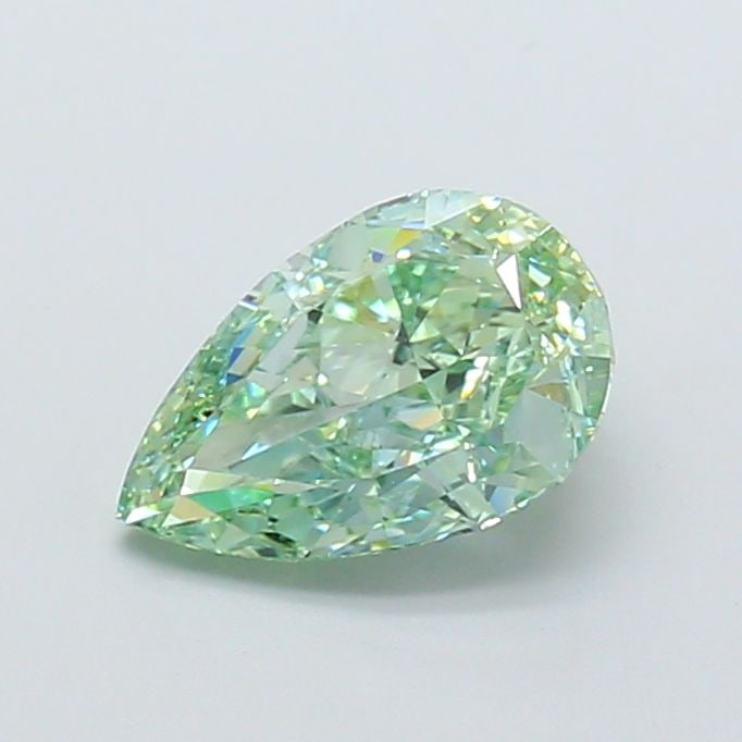 Loose Diamond - PEAR 2.56ct Fancy Vivid Green VVS1: Loose Diamond - PEAR 2.56ct Fancy Vivid Green VVS1 Source: This is a real non-mined Diamond that has been grown in a lab Shape: PEAR Carats: 2.56 Color: Fancy Vivid Green Certification: IGI Video: