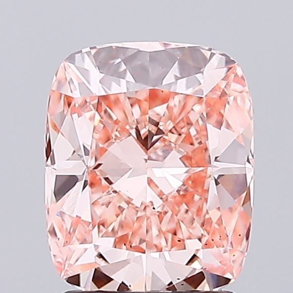 Loose Diamond - CUSHION MODIFIED 1.93ct Fancy Intense Pink VS2: Loose Diamond - CUSHION MODIFIED 1.93ct Fancy Intense Pink VS2 Source: This is a real non-mined Diamond that has been grown in a lab Shape: CUSHION MODIFIED Carats: 1.93 Color: Fancy Intense Pink Cert