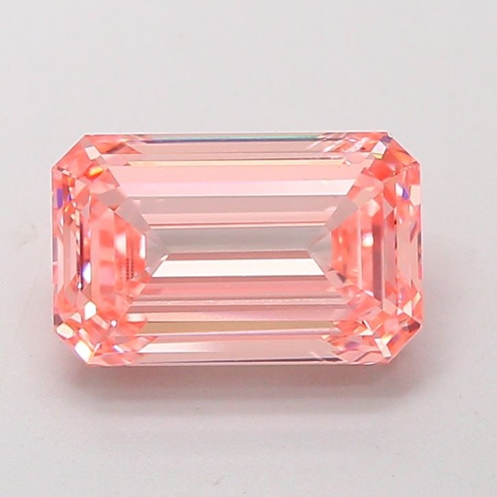 Loose Diamond - EMERALD 3.0ct Fancy Vivid Pink VVS2: Loose Diamond - EMERALD 3.0ct Fancy Vivid Pink VVS2 Source: This is a real non-mined Diamond that has been grown in a lab Shape: EMERALD Carats: 3.0 Color: Fancy Vivid Pink Certification: IGI Video: