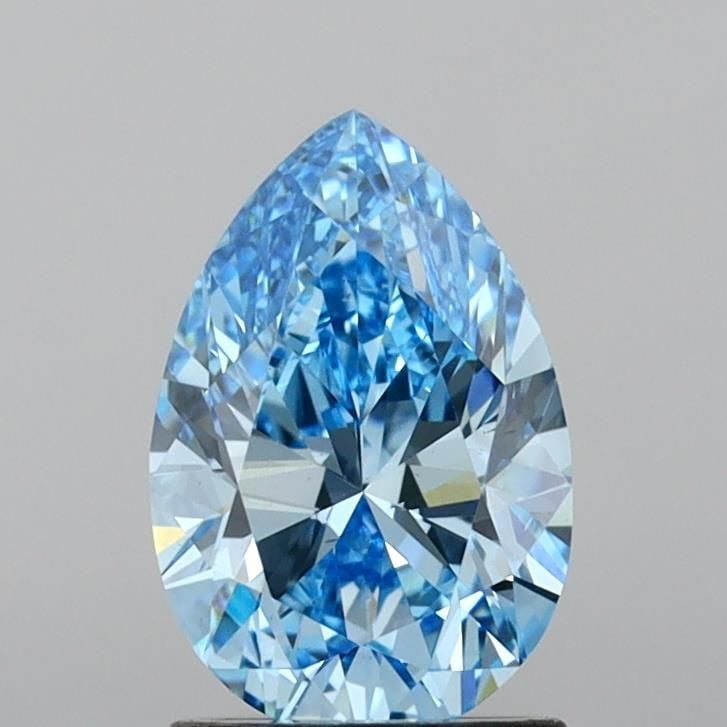 Loose Diamond - PEAR 1.71ct Fancy Vivid Blue VS2: Loose Diamond - PEAR 1.71ct Fancy Vivid Blue VS2 Source: This is a real non-mined Diamond that has been grown in a lab Shape: PEAR Carats: 1.71 Color: Fancy Vivid Blue Certification: IGI Video: