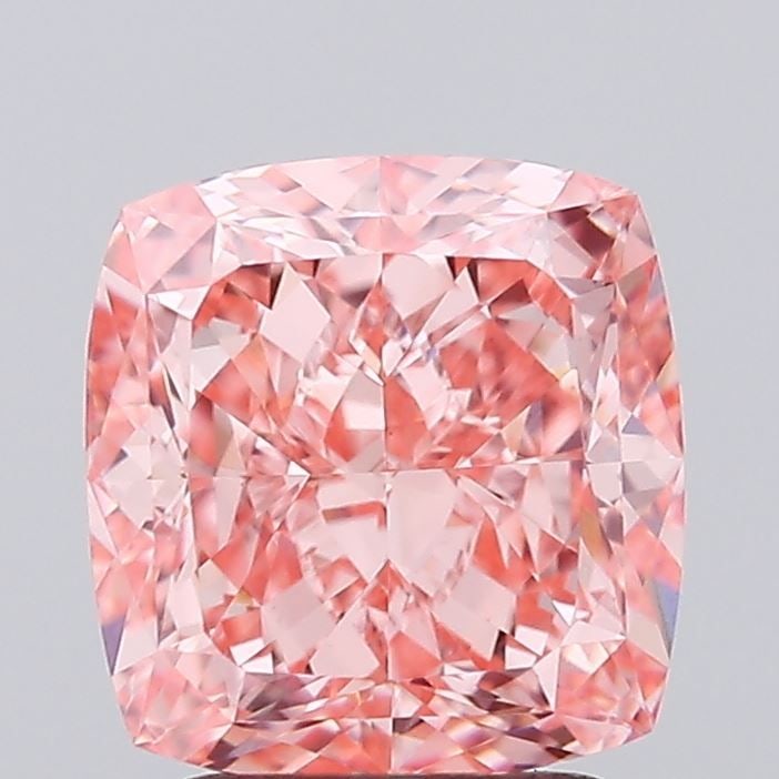 Loose Diamond - CUSHION MODIFIED 2.56ct Fancy Vivid Pink VVS2: Loose Diamond - CUSHION MODIFIED 2.56ct Fancy Vivid Pink VVS2 Source: This is a real non-mined Diamond that has been grown in a lab Shape: CUSHION MODIFIED Carats: 2.56 Color: Fancy Vivid Pink