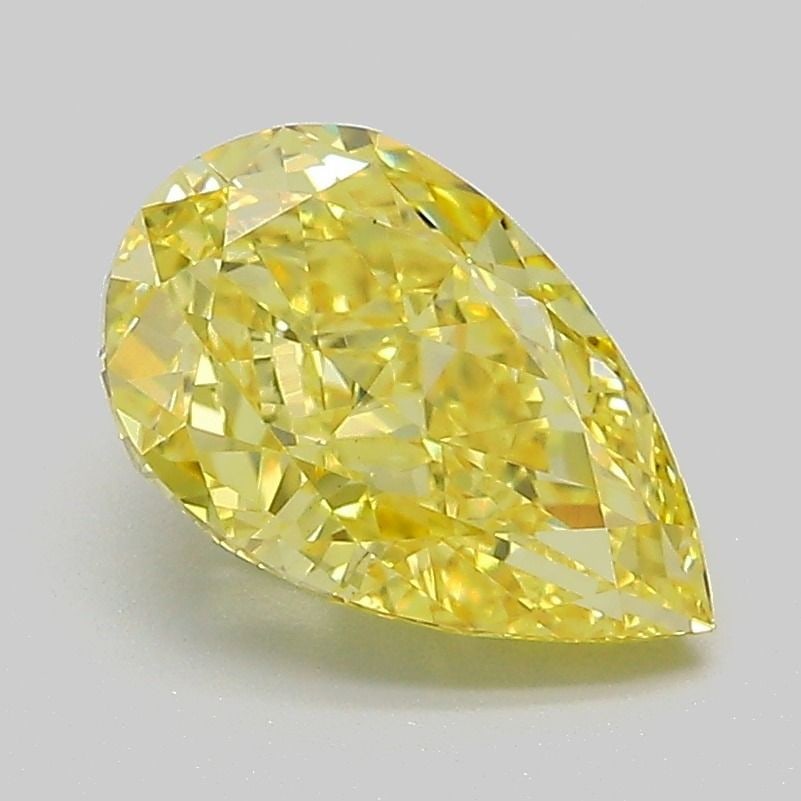 Loose Diamond - PEAR 2.04ct Fancy Intense Yellow VVS2: Loose Diamond - PEAR 2.04ct Fancy Intense Yellow VVS2 Source: This is a real non-mined Diamond that has been grown in a lab Shape: PEAR Carats: 2.04 Color: Fancy Intense Yellow Certification: IGI Vide