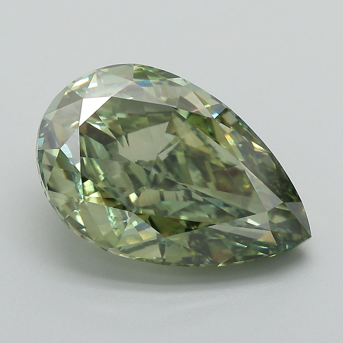 Loose Diamond - PEAR 7.51ct Fancy Vivid Green VS1 (1 of 1)