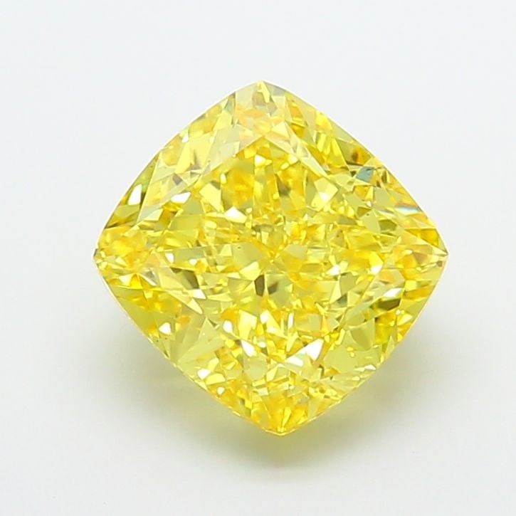 Loose Diamond - CUSHION MODIFIED 5.53ct Fancy Vivid Yellow VS1: Loose Diamond - CUSHION MODIFIED 5.53ct Fancy Vivid Yellow VS1 Source: This is a real non-mined Diamond that has been grown in a lab Shape: CUSHION MODIFIED Carats: 5.53 Color: Fancy Vivid Yellow Cert