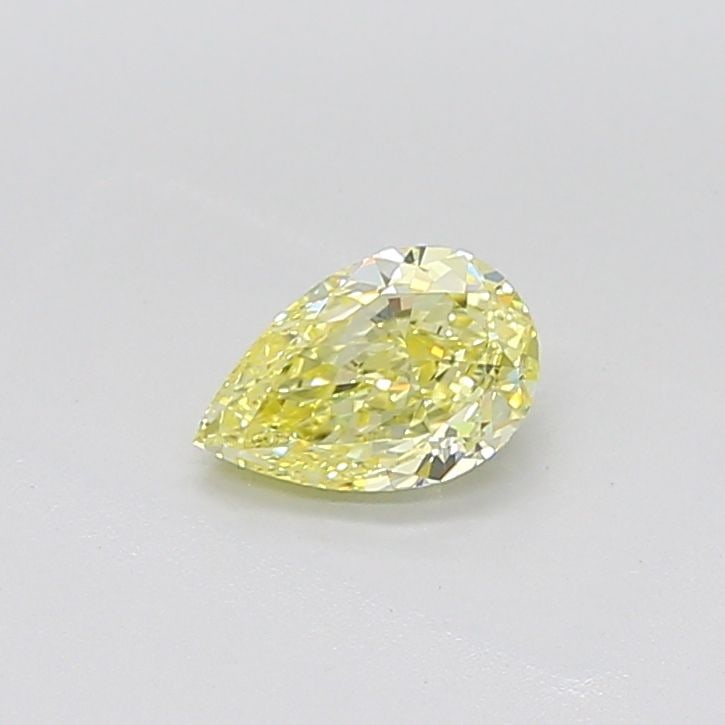 Loose Diamond - PEAR 1.03ct Fancy Yellow VVS2: Loose Diamond - PEAR 1.03ct Fancy Yellow VVS2 Source: This is a real non-mined Diamond that has been grown in a lab Shape: PEAR Carats: 1.03 Color: Fancy Yellow Certification: IGI PLEASE NOTE: Framed,