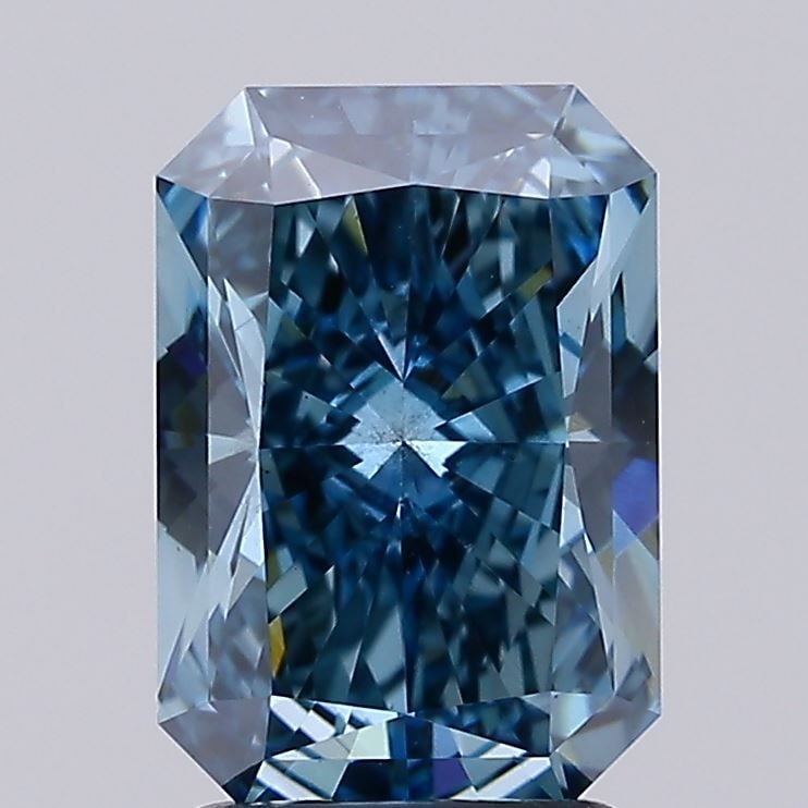 Loose Diamond - RADIANT 2.5ct Fancy Vivid Blue VS2: Loose Diamond - RADIANT 2.5ct Fancy Vivid Blue VS2 Source: This is a real non-mined Diamond that has been grown in a lab Shape: RADIANT Carats: 2.5 Color: Fancy Vivid Blue Certification: IGI Video: