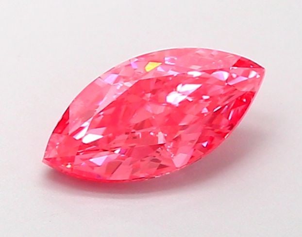 Loose Diamond - MARQUISE 1.05ct Fancy Vivid Pink VVS2: Loose Diamond - MARQUISE 1.05ct Fancy Vivid Pink VVS2 Source: This is a real non-mined Diamond that has been grown in a lab Shape: MARQUISE Carats: 1.05 Color: Fancy Vivid Pink Certification: IGI Vide
