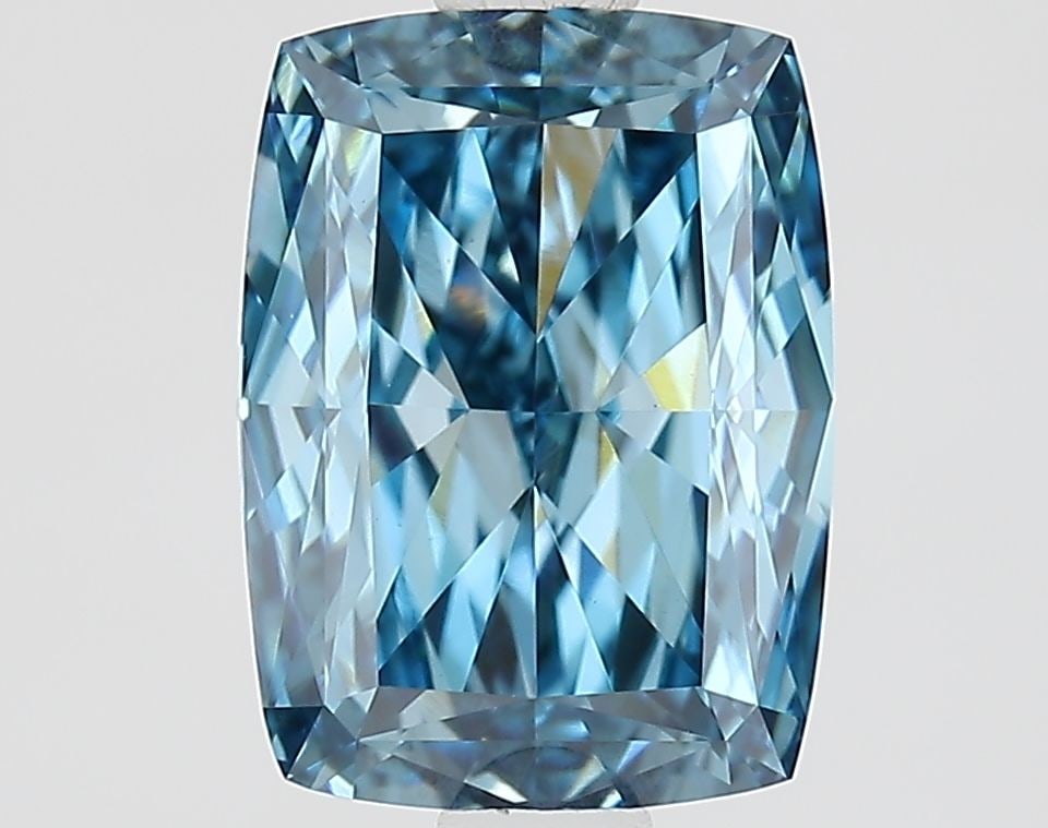 Loose Diamond - CUSHION MODIFIED 1.99ct Fancy Vivid Blue VVS2: Loose Diamond - CUSHION MODIFIED 1.99ct Fancy Vivid Blue VVS2 Source: This is a real non-mined Diamond that has been grown in a lab Shape: CUSHION MODIFIED Carats: 1.99 Color: Fancy Vivid Blue Certifi