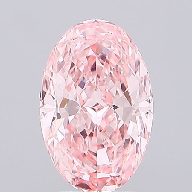 Loose Diamond - OVAL 3.04ct Fancy Vivid Pink VVS2: Loose Diamond - OVAL 3.04ct Fancy Vivid Pink VVS2 Source: This is a real non-mined Diamond that has been grown in a lab Shape: OVAL Carats: 3.04 Color: Fancy Vivid Pink Certification: IGI Video: