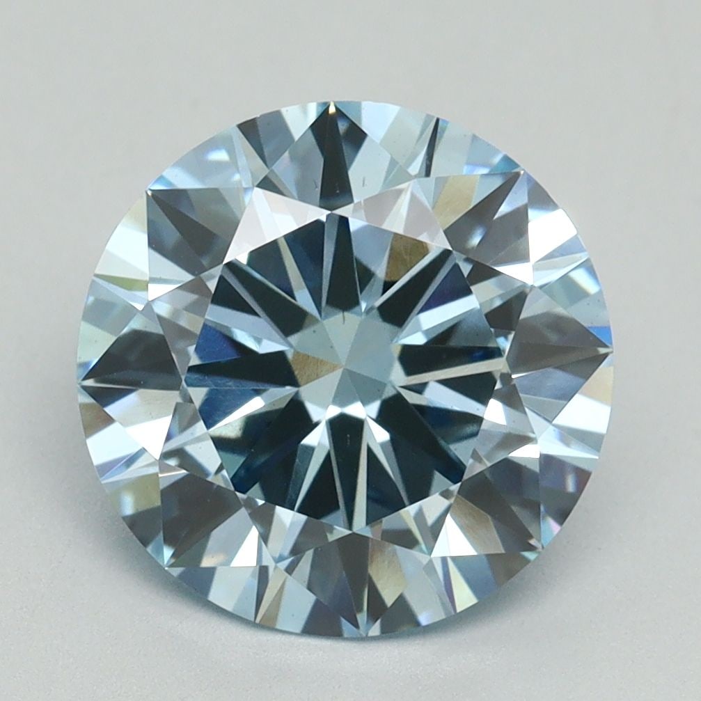 Loose Diamond - ROUND 3.71ct Fancy Intense Blue VS2: Loose Diamond - ROUND 3.71ct Fancy Intense Blue VS2 Source: This is a real non-mined Diamond that has been grown in a lab Shape: ROUND Carats: 3.71 Color: Fancy Intense Blue Certification: IGI Video: