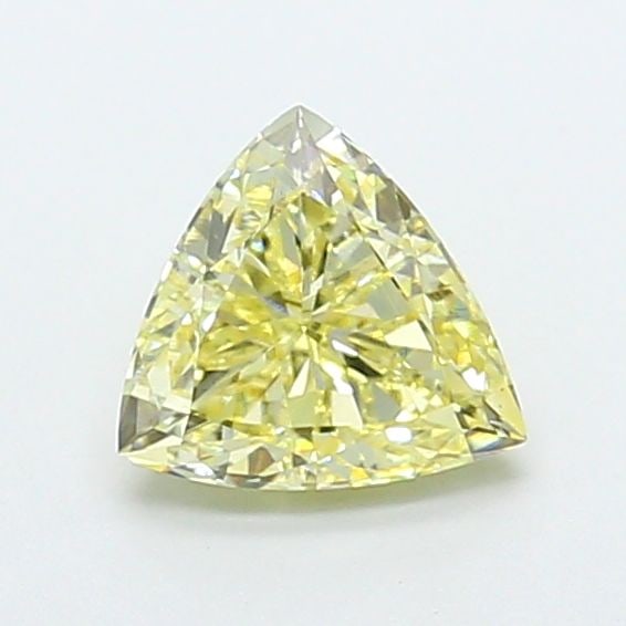 Loose Diamond - TRIANGULAR 1.26ct Fancy Light Yellow VVS2: Loose Diamond - TRIANGULAR 1.26ct Fancy Light Yellow VVS2 Source: This is a real non-mined Diamond that has been grown in a lab Shape: TRIANGULAR Carats: 1.26 Color: Fancy Light Yellow Certification: 