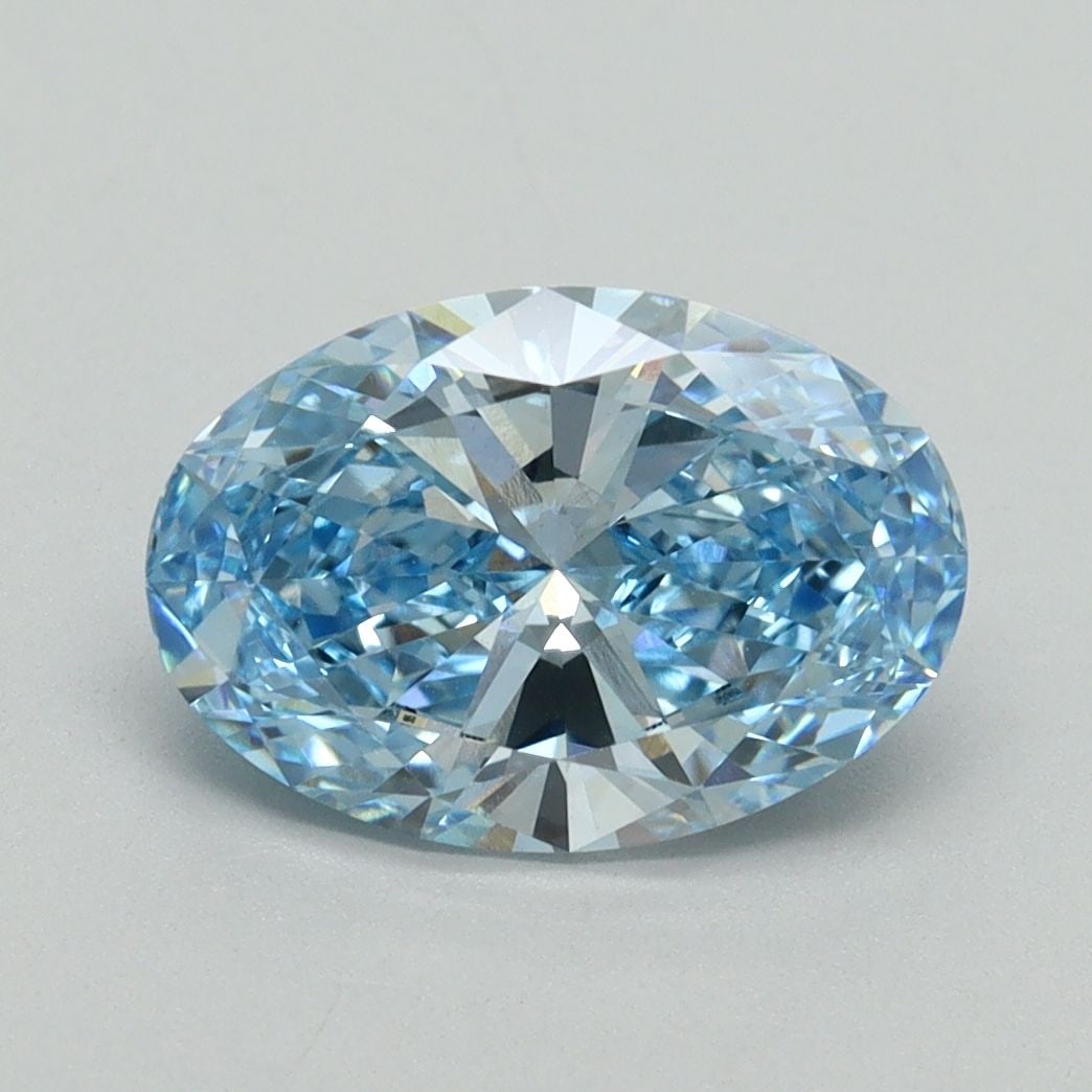 Loose Diamond - OVAL 2.0ct Fancy Vivid Blue VS1: Loose Diamond - OVAL 2.0ct Fancy Vivid Blue VS1 Source: This is a real non-mined Diamond that has been grown in a lab Shape: OVAL Carats: 2.0 Color: Fancy Vivid Blue Certification: IGI Video: