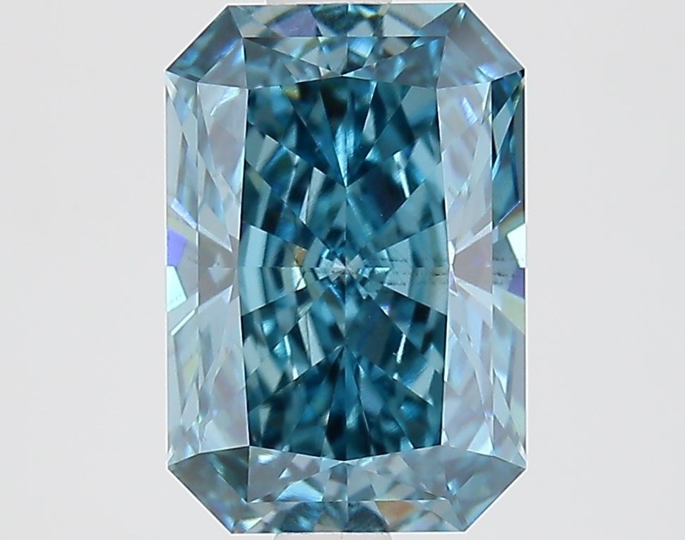 Loose Diamond - RADIANT 2.11ct Fancy Vivid Blue SI1: Loose Diamond - RADIANT 2.11ct Fancy Vivid Blue SI1 Source: This is a real non-mined Diamond that has been grown in a lab Shape: RADIANT Carats: 2.11 Color: Fancy Vivid Blue Certification: IGI Video: