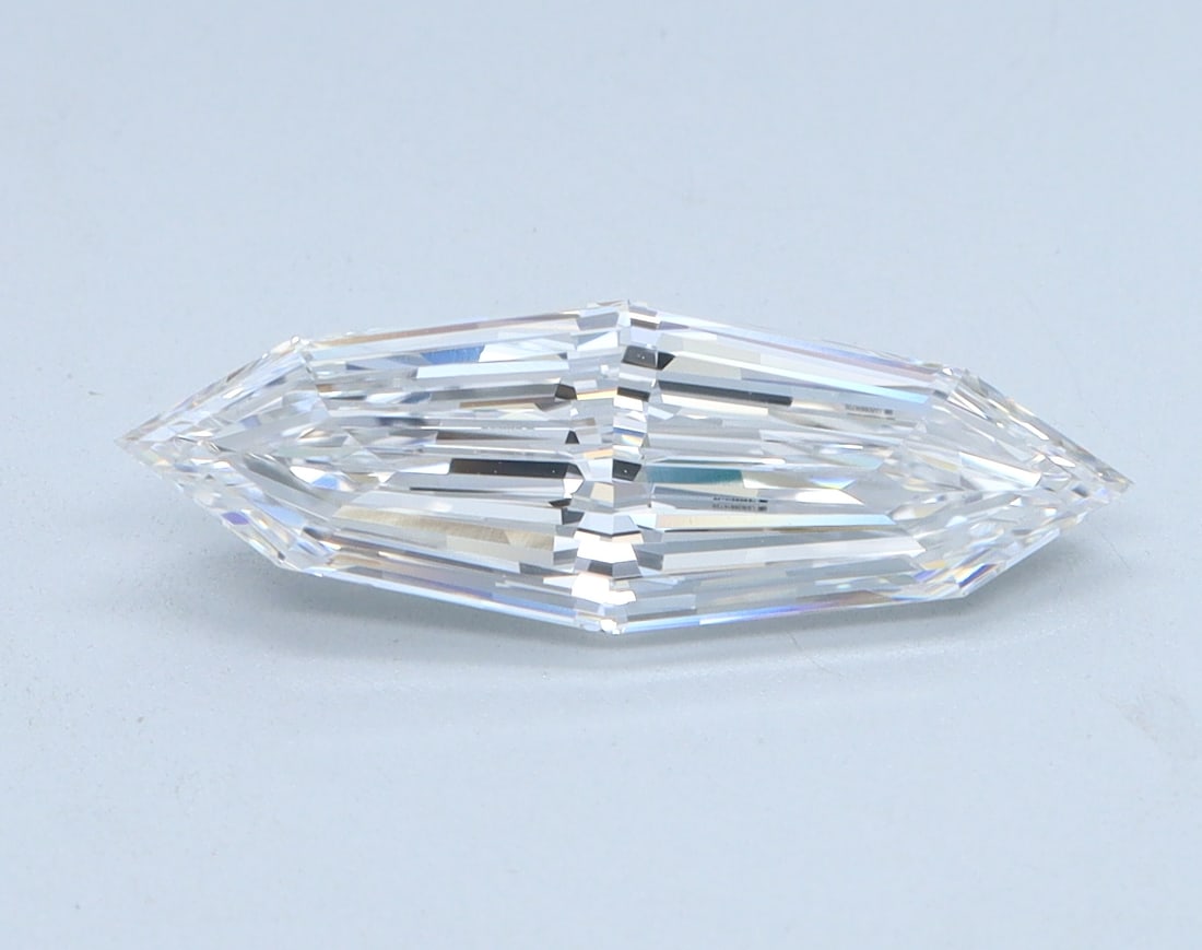 Loose Diamond - MARQUISE STEP CUT 1.26ct D VVS2: Loose Diamond - MARQUISE STEP CUT 1.26ct D VVS2 Source: This is a real non-mined Diamond that has been grown in a lab Shape: MARQUISE STEP CUT Carats: 1.26 Color: D Clarity: VVS2 Certification: IGI Co