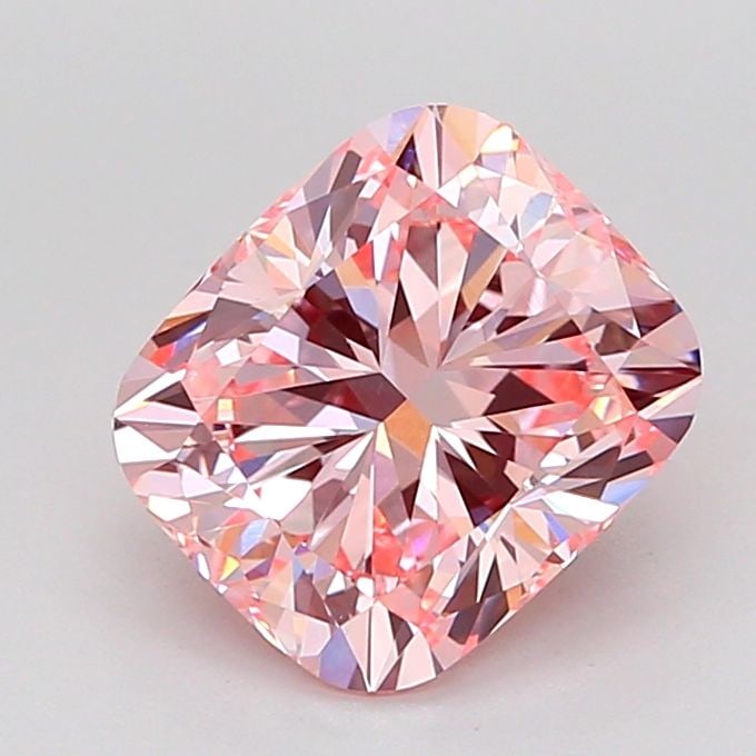 Loose Diamond - CUSHION MODIFIED 2.55ct Fancy Intense Pink VS1: Loose Diamond - CUSHION MODIFIED 2.55ct Fancy Intense Pink VS1 Source: This is a real non-mined Diamond that has been grown in a lab Shape: CUSHION MODIFIED Carats: 2.55 Color: Fancy Intense Pink Cert