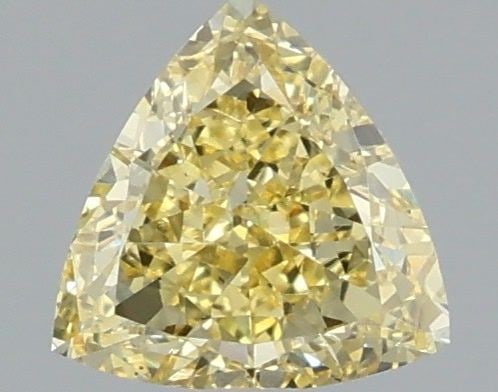 Loose Diamond - TRIANGULAR 1.01ct Fancy Vivid Yellow VS1: Loose Diamond - TRIANGULAR 1.01ct Fancy Vivid Yellow VS1 Source: This is a real non-mined Diamond that has been grown in a lab Shape: TRIANGULAR Carats: 1.01 Color: Fancy Vivid Yellow Certification: I