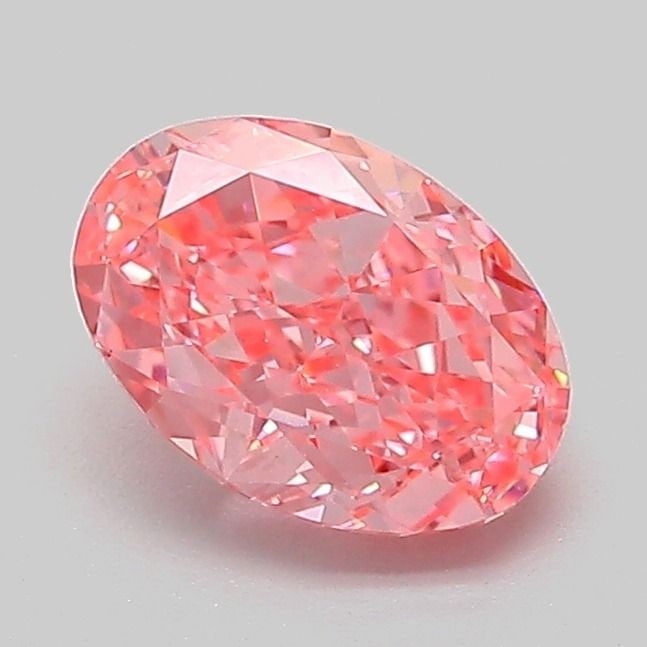 Loose Diamond - OVAL 1.1ct Fancy Vivid Pink VVS2: Loose Diamond - OVAL 1.1ct Fancy Vivid Pink VVS2 Source: This is a real non-mined Diamond that has been grown in a lab Shape: OVAL Carats: 1.1 Color: Fancy Vivid Pink Certification: IGI Video: