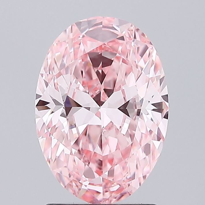 Loose Diamond - OVAL 1.6ct Fancy Vivid Pink VVS1: Loose Diamond - OVAL 1.6ct Fancy Vivid Pink VVS1 Source: This is a real non-mined Diamond that has been grown in a lab Shape: OVAL Carats: 1.6 Color: Fancy Vivid Pink Certification: IGI Video: