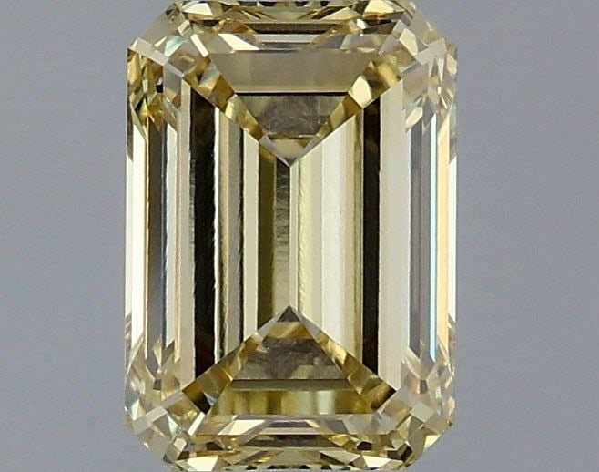 Loose Diamond - EMERALD 1.36ct Fancy Yellow VS1: Loose Diamond - EMERALD 1.36ct Fancy Yellow VS1 Source: This is a real non-mined Diamond that has been grown in a lab Shape: EMERALD Carats: 1.36 Color: Fancy Yellow Certification: IGI Video: