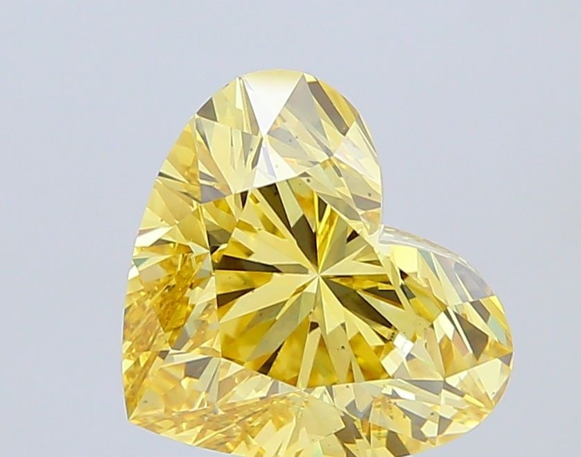 Loose Diamond - HEART 8.03ct Fancy Intense Yellow VS2: Loose Diamond - HEART 8.03ct Fancy Intense Yellow VS2 Source: This is a real non-mined Diamond that has been grown in a lab Shape: HEART Carats: 8.03 Color: Fancy Intense Yellow Certification: IGI Vid