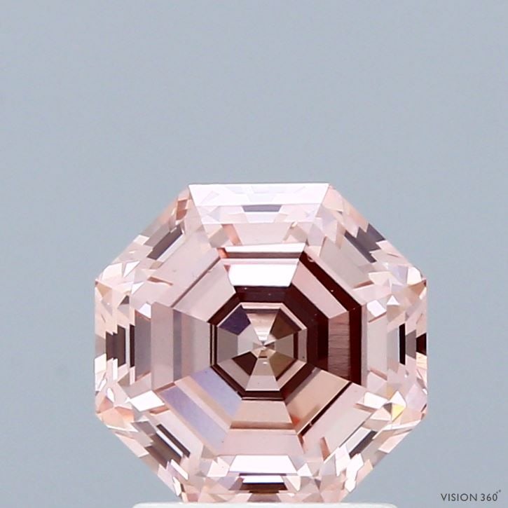 Loose Diamond - OCTAGONAL 2.0ct Fancy Brown Pink VS2: Loose Diamond - OCTAGONAL 2.0ct Fancy Brown Pink VS2 Source: This is a real non-mined Diamond that has been grown in a lab Shape: OCTAGONAL Carats: 2.0 Color: Fancy Brown Pink Certification: IGI