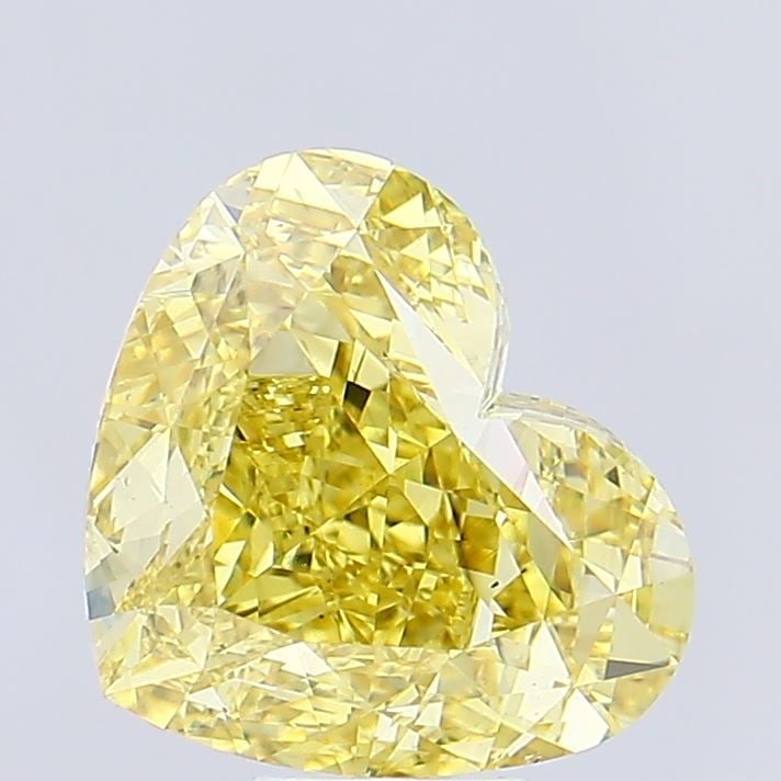 Loose Diamond - HEART 10.03ct Fancy Vivid Yellow VS2: Loose Diamond - HEART 10.03ct Fancy Vivid Yellow VS2 Source: This is a real non-mined Diamond that has been grown in a lab Shape: HEART Carats: 10.03 Color: Fancy Vivid Yellow Certification: IGI